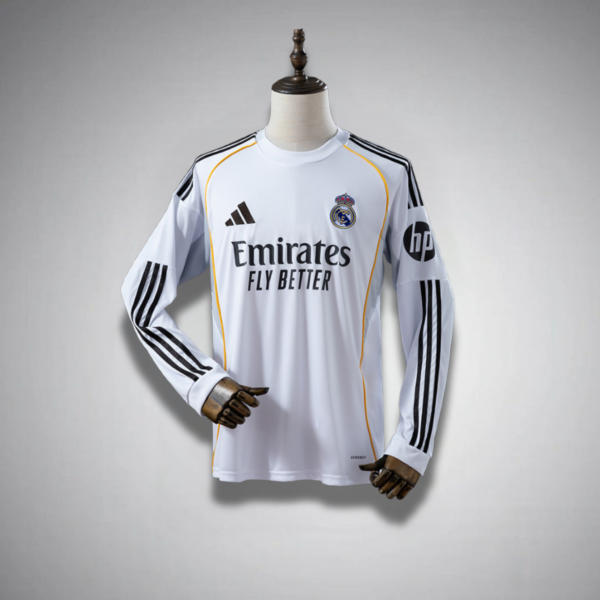 25/26 Real Madrid Longe Sleeve Home Kit
