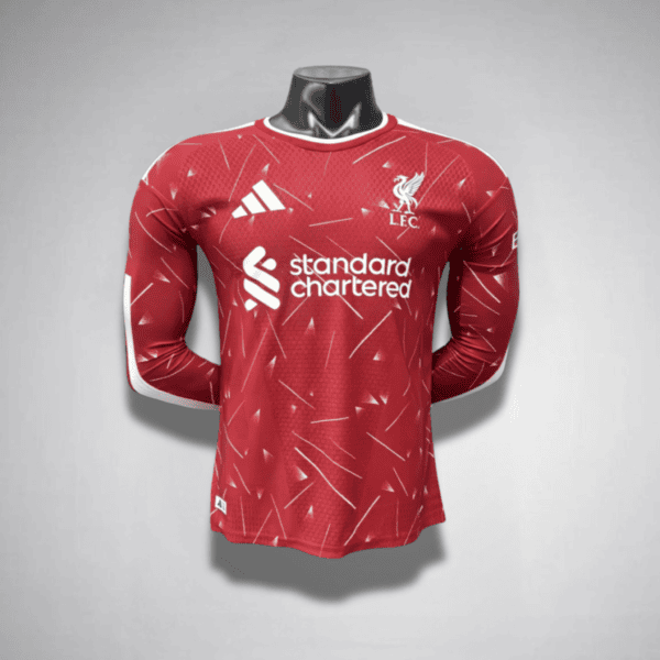 26/27 Liverpool Home Long Sleeve Player Version