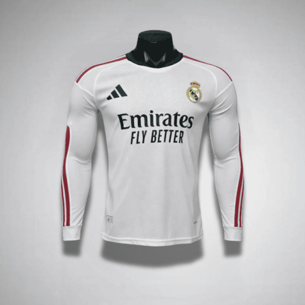 2026 Real Madrid Long Sleeve Home Long Sleeve Player Version