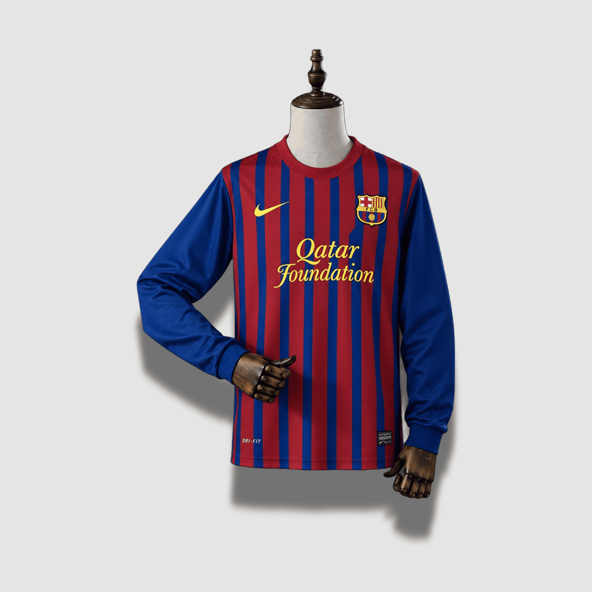 11/12 Barcelona "Long Sleeves" Home - AstroJerseys