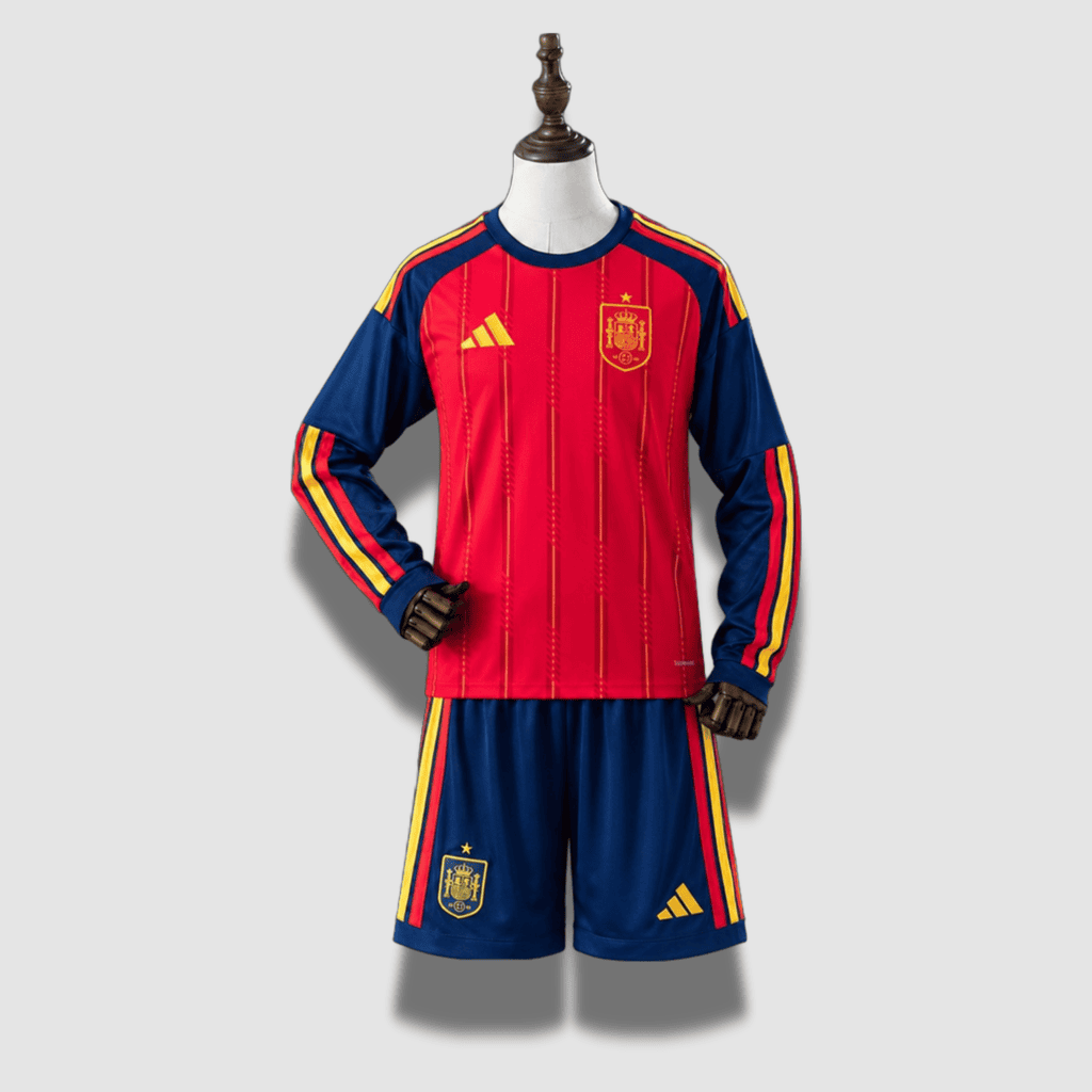 2026 Spain Home Long Sleeve Kid Size